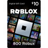 800 Robux Código Digital Tarjeta Prepago