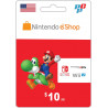 10 Dólares Nintendo Eshop Código Digital Tarjeta Prepago